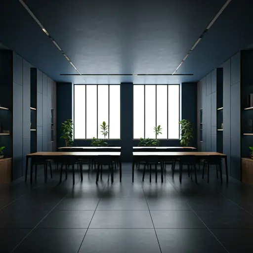 Modern campus interior