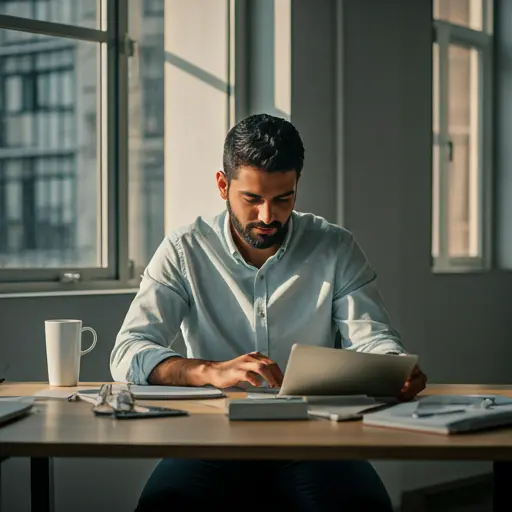 Modern minimalist co-working space